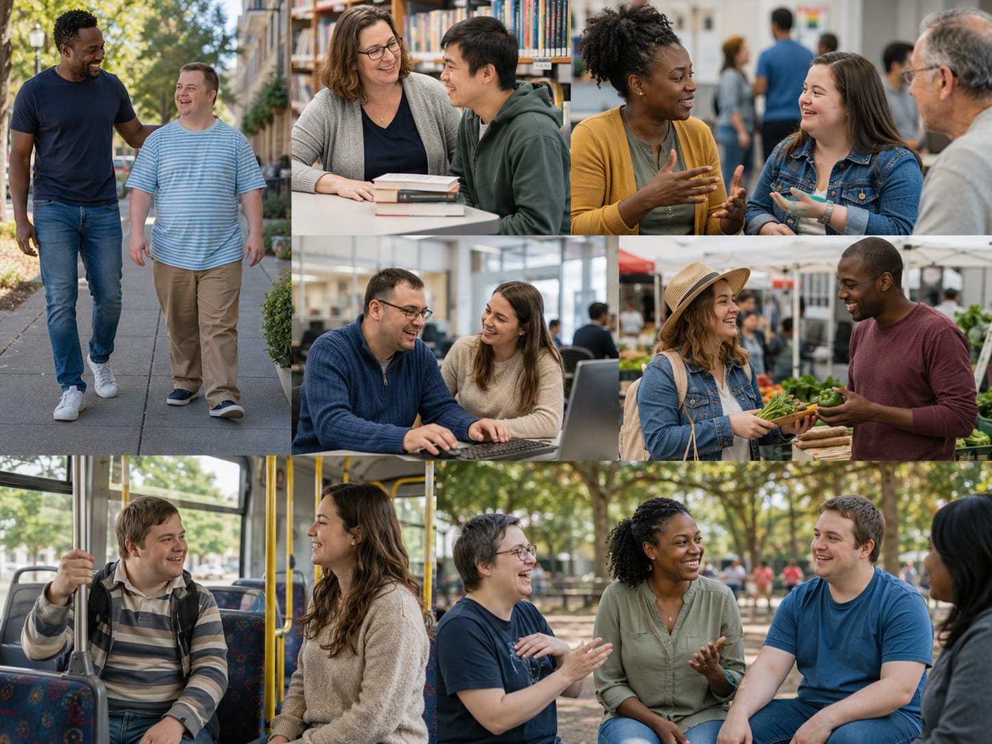 Community connector helping individuals access local resources and employment